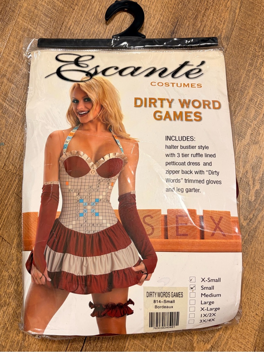 Brand New Dirty Word Game Halloween Costume Dresd